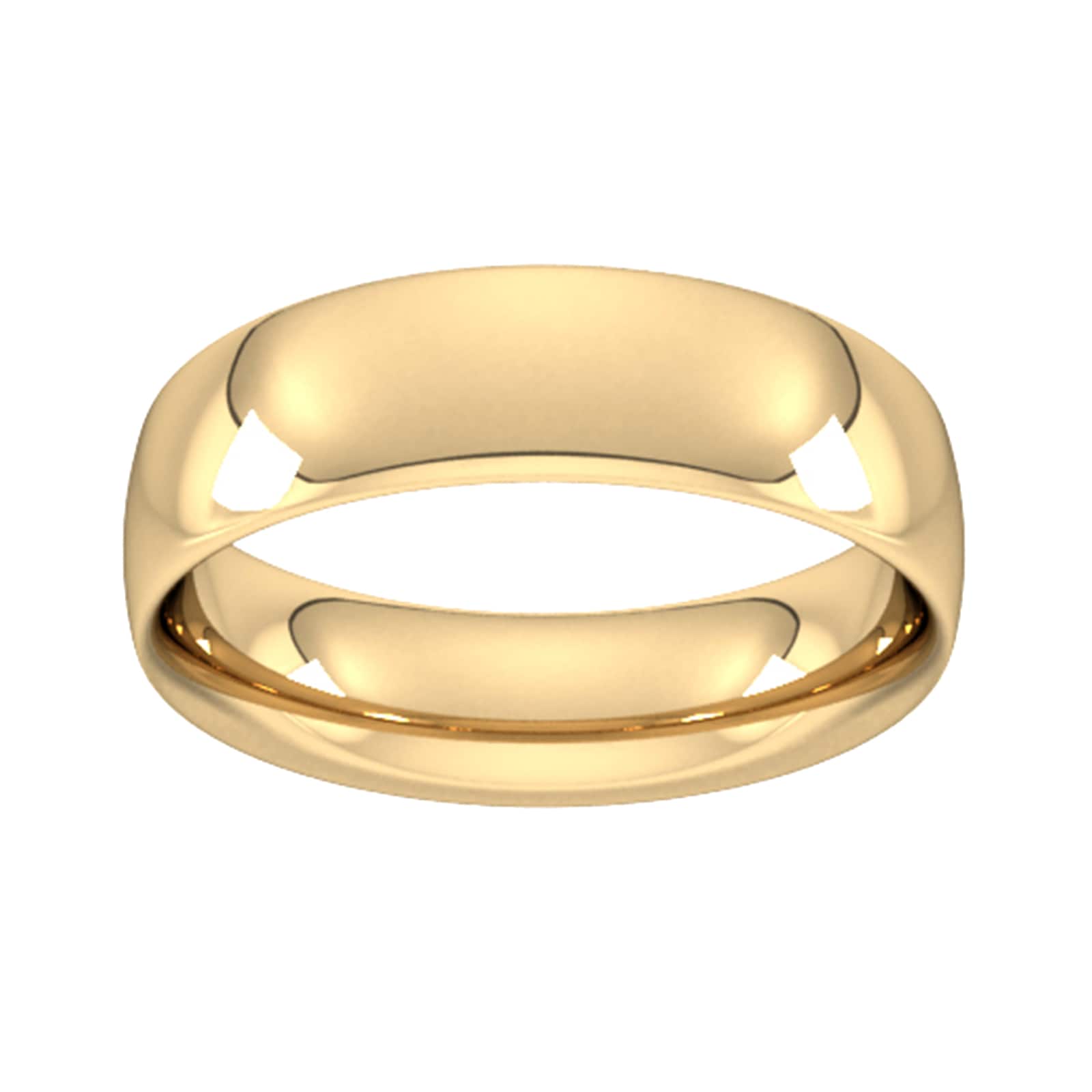 Goldsmiths 6mm Traditional Court Heavy Wedding Ring In 18 Carat Yellow Gold Goldsmiths 6mm Traditional Court Heavy Wedding Ring In 18 Carat Yellow Gold
