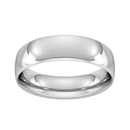 08309308 - 6mm Traditional Court Heavy Wedding Ring In Sterling Silver