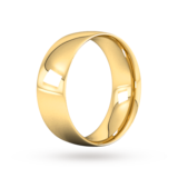 Goldsmiths 8mm Traditional Court Heavy Wedding Ring In 9 Carat Yellow Gold