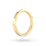 Goldsmiths 2.5mm Flat Court Heavy Wedding Ring In 9 Carat Yellow Gold - Ring Size J