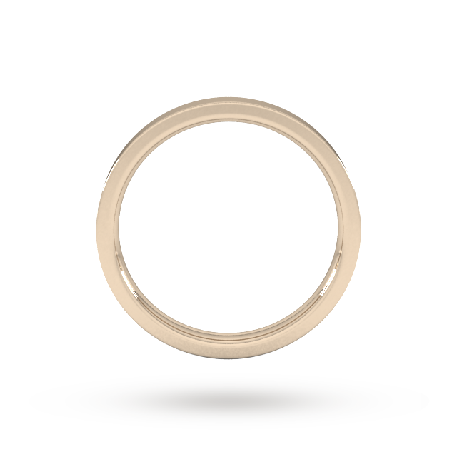 Goldsmiths 2.5mm Flat Court Heavy Wedding Ring In 9 Carat Rose Gold - Ring Size K