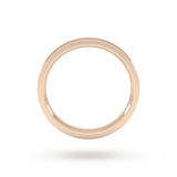 Goldsmiths 2.5mm Flat Court Heavy Wedding Ring In 9 Carat Rose Gold - Ring Size J