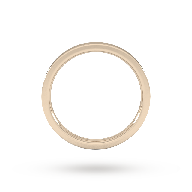 Goldsmiths 2mm Flat Court Heavy Wedding Ring In 9 Carat Rose Gold