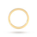 Goldsmiths 2mm Flat Court Heavy Wedding Ring In 18 Carat Yellow Gold - Ring Size J