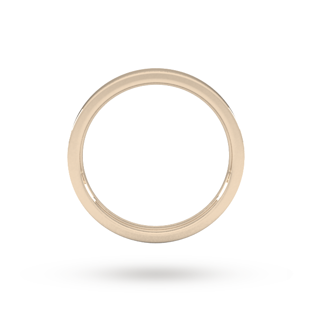 Goldsmiths 2mm Flat Court Heavy Wedding Ring In 18 Carat Rose Gold - Ring Size J