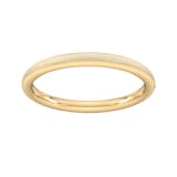 Goldsmiths 2mm Flat Court Heavy Matt Finished Wedding Ring In 9 Carat Yellow Gold