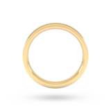 Goldsmiths 3mm Flat Court Heavy Wedding Ring In 9 Carat Yellow Gold - Ring Size J