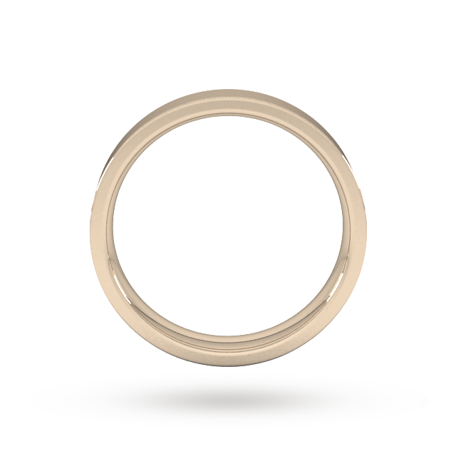 Goldsmiths 4mm Flat Court Heavy Wedding Ring In 18 Carat Rose Gold Goldsmiths 4mm Flat Court Heavy Wedding Ring In 18 Carat Rose Gold
