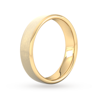 Goldsmiths 5mm Flat Court Heavy Matt Finished Wedding Ring In 18 Carat Yellow Gold Goldsmiths 5mm Flat Court Heavy Matt Finished Wedding Ring In 18 Carat Yellow Gold