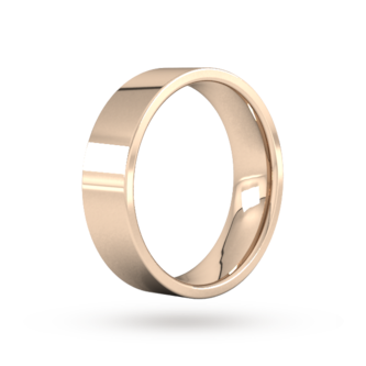 Goldsmiths 6mm Flat Court Heavy Wedding Ring In 18 Carat Rose Gold Goldsmiths 6mm Flat Court Heavy Wedding Ring In 18 Carat Rose Gold