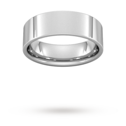 08309832 - 6mm Flat Court Heavy Wedding Ring In 950 Palladium