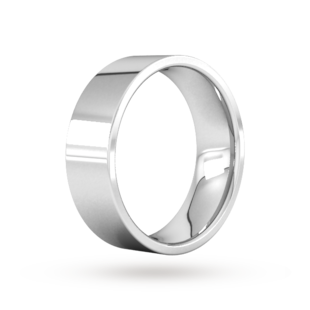 Goldsmiths 6mm Flat Court Heavy Wedding Ring In Platinum