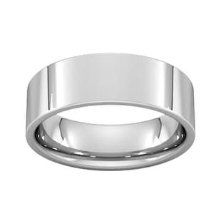 Best Luxury 
7mm Flat Court Heavy Wedding Ring In 950 Palladium