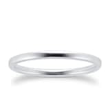 Goldsmiths Platinum 1.5mm Court Wedding Ring