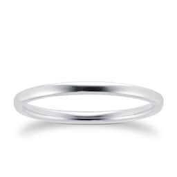 08340000 - Platinum 1.5mm Slight Court Wedding Ring