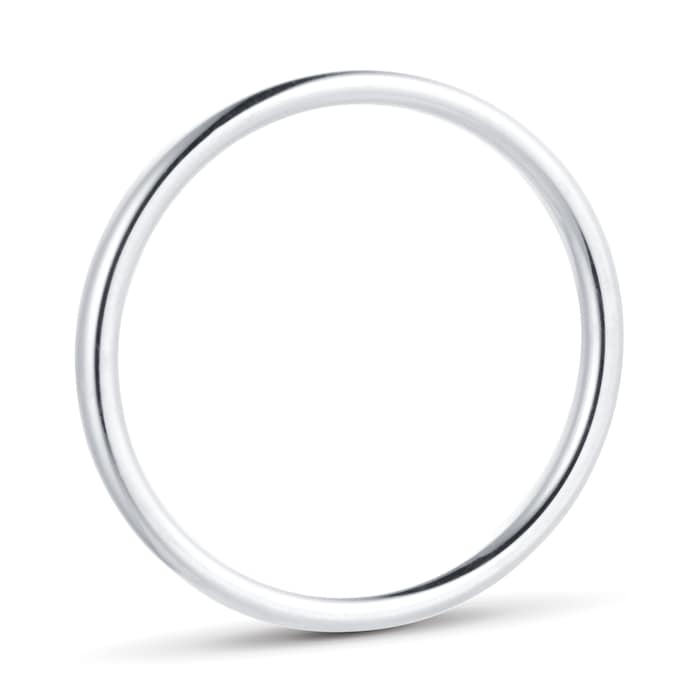 Goldsmiths Platinum 1.5mm Court Wedding Ring