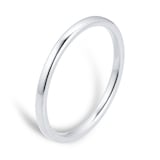 Goldsmiths Platinum 1.5mm Court Wedding Ring