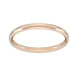 Goldsmiths 18ct Rose Gold 1.5mm Traditional Court Standard Wedding Ring - Ring Size T