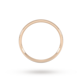 Goldsmiths 18ct Rose Gold 1.5mm Traditional Court Standard Wedding Ring - Ring Size T