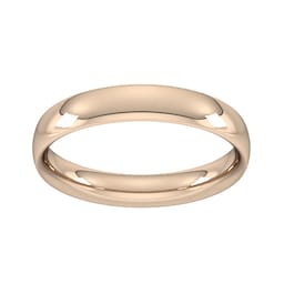 08340477 - 18ct Rose Gold 4mm Traditional Court Extra Heavy Wedding Ring