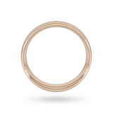 Goldsmiths 18ct Rose Gold 6mm Traditional Court Extra Heavy Wedding Ring - Ring Size K