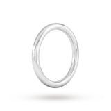 Goldsmiths 18ct White Gold 1.5mm Slight Court Extra Heavy Wedding Ring