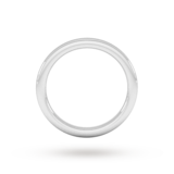 Goldsmiths 18ct White Gold 1.5mm Slight Court Extra Heavy Wedding Ring