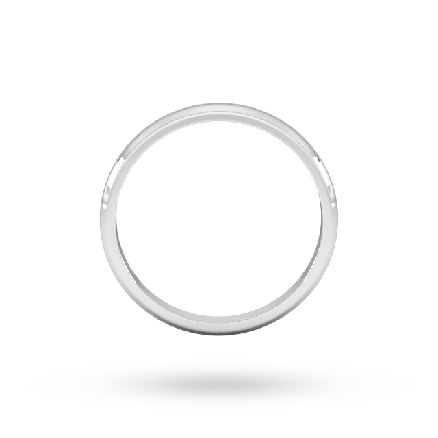 Goldsmiths 18ct White Gold 1.5mm D Shape Standard Wedding Ring