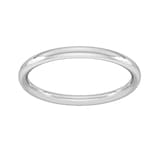 Goldsmiths 18ct White Gold 1.5mm Traditional Court Heavy Wedding Ring