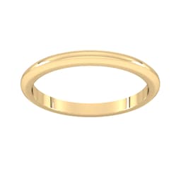 08340504 - 18ct Yellow Gold 1.5mm D Shape Heavy Wedding Ring