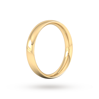 Goldsmiths 18ct Yellow Gold 4mm Traditional Court Extra Heavy Wedding Ring