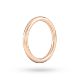 Goldsmiths 9ct Rose Gold 1.5mm Slight Court Extra Heavy Wedding Ring - Ring Size P