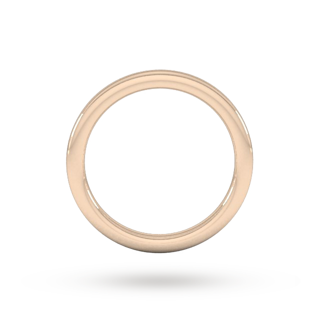Goldsmiths 9ct Rose Gold 1.5mm Slight Court Extra Heavy Wedding Ring - Ring Size P