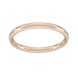 08340518 - 9ct Rose Gold 1.5mm Slight Court Standard Wedding Ring