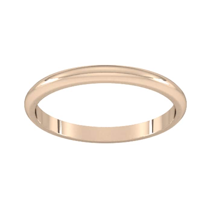 Goldsmiths 9ct Rose Gold 1.5mm D Shape Standard Wedding Ring