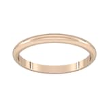 Goldsmiths 9ct Rose Gold 1.5mm D Shape Standard Wedding Ring - Ring Size N