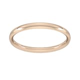 Goldsmiths 9ct Rose Gold 1.5mm Traditional Court Standard Wedding Ring