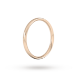 Goldsmiths 9ct Rose Gold 1.5mm Traditional Court Standard Wedding Ring