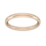 Goldsmiths 9ct Rose Gold 2.5mm Traditional Court Extra Heavy Wedding Ring - Ring Size R