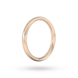 Goldsmiths 9ct Rose Gold 2.5mm Traditional Court Extra Heavy Wedding Ring - Ring Size R
