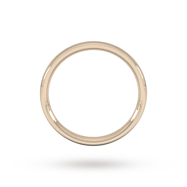 Goldsmiths 9ct Rose Gold 2.5mm Traditional Court Extra Heavy Wedding Ring - Ring Size R