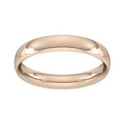 08340528 - 9ct Rose Gold 4mm Traditional Court Extra Heavy Wedding Ring