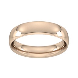 08340529 - 9ct Rose Gold 5mm Traditional Court Extra Heavy Wedding Ring