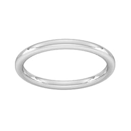 08340535 - 9ct White Gold 1.5mm Slight Court Heavy Wedding Ring