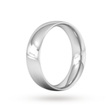 Goldsmiths 9ct White Gold 6mm Traditional Court Extra Heavy Wedding Ring