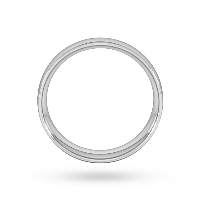 Goldsmiths 9ct White Gold 6mm Traditional Court Extra Heavy Wedding Ring