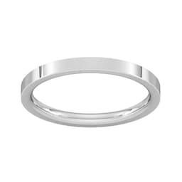 08340549 - 9ct White Gold 1.5mm Flat Court Heavy Wedding Ring