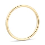 Goldsmiths 9ct Yellow Gold 1.5mm Slight Court Standard Wedding Ring - Ring Size J