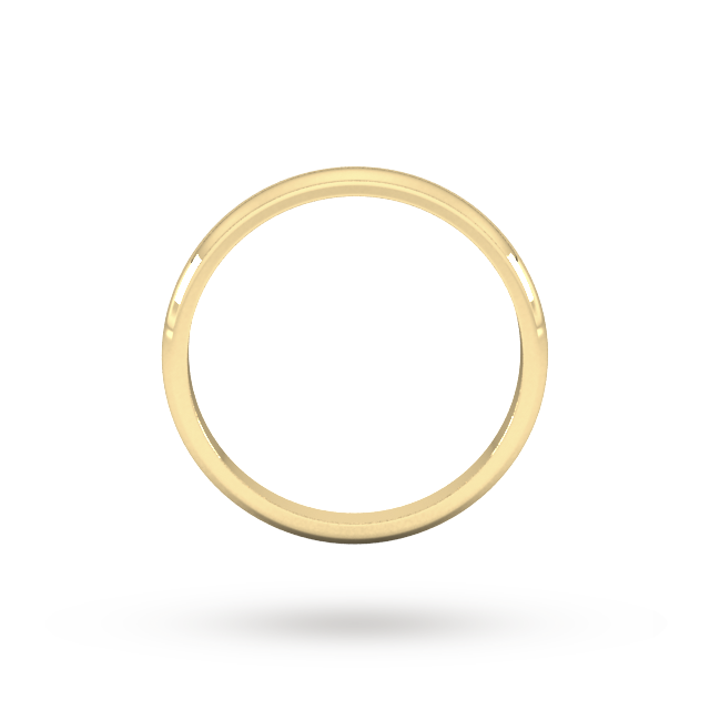 Goldsmiths 9ct Yellow Gold 1.5mm D Shape Standard Wedding Ring - Ring Size J
