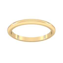 08340554 - 9ct Yellow Gold 1.5mm D Shape Heavy Wedding Ring